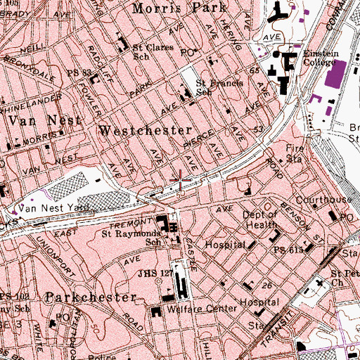 Topographic Map of New Apostolic Church, NY
