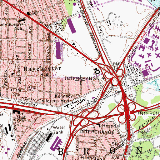 Topographic Map of Judith Lynn's Home for Adults, NY