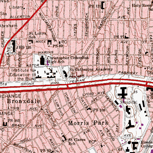 Topographic Map of New York Eye Surgery Center, NY