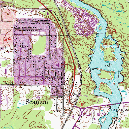 Topographic Map of Bethel Lutheran Church, MN
