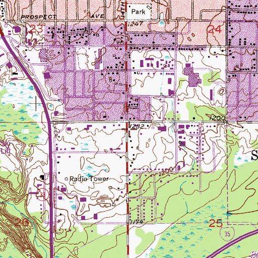 Topographic Map of Cloquet Gospel Tabernacle Church, MN