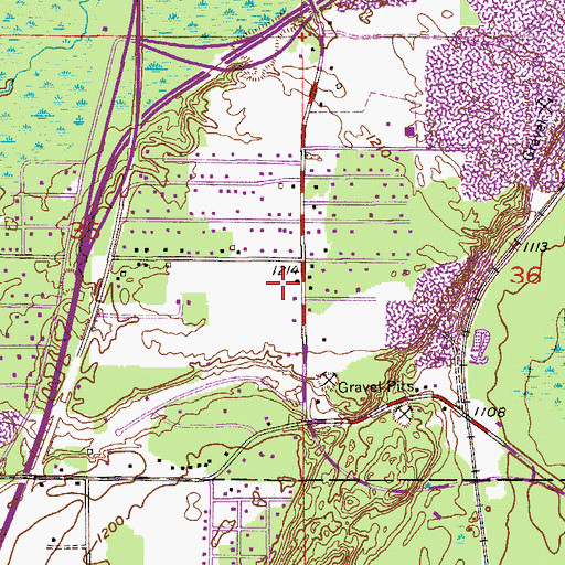 Topographic Map of Braun Park, MN
