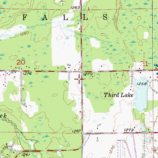 Topographic Map of Fond du Lac Ojibway School, MN