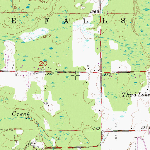 Topographic Map of Fond du Lac Tribal and Community Center, MN