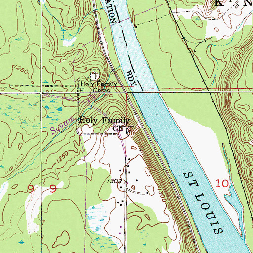Topographic Map of Hope Lutheran Elementary School, MN