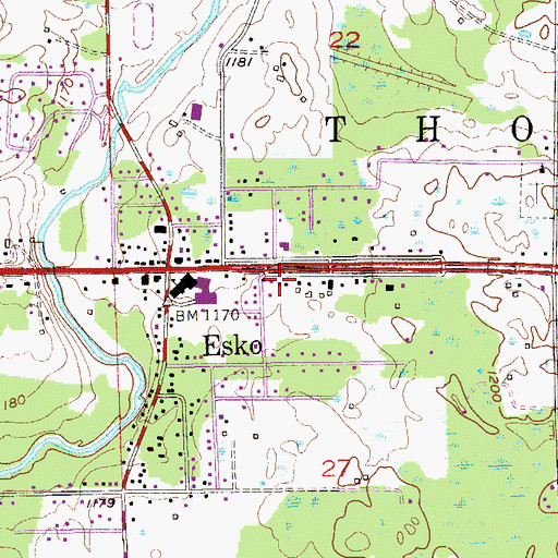 Topographic Map of Breath of Life Christian Church, MN