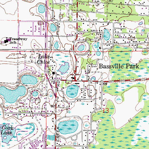 Topographic Map of In His Presence Ministries, FL