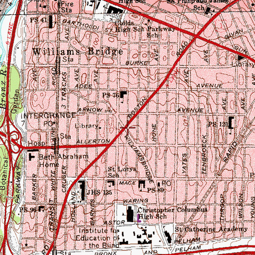 Topographic Map of Spencer Square, NY