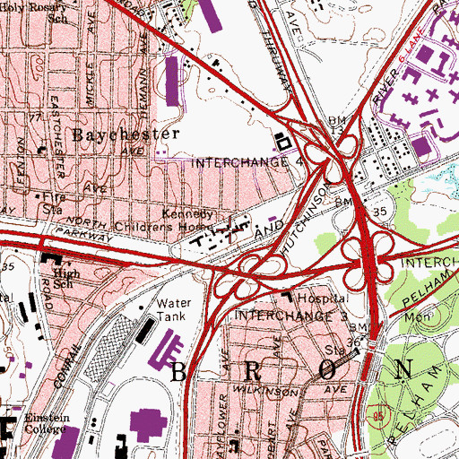 Topographic Map of United Cerebral Palsy School for Children and Adults, NY