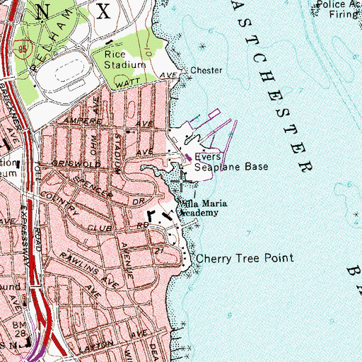 Topographic Map of Palmer Inlet, NY