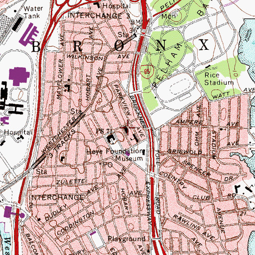 Topographic Map of Church of Our Lady of the Assumption, NY