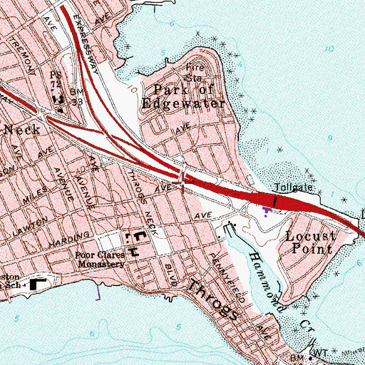 Topographic Map of Theodore Korony Square, NY