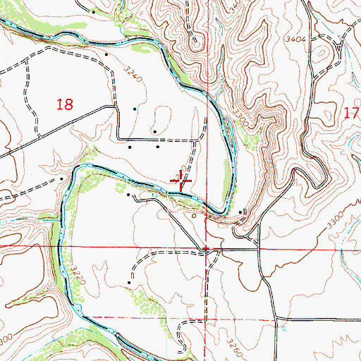 Topographic Map of Prarie Lane Recreation Site, AZ