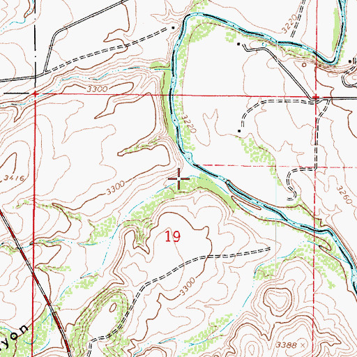 Topographic Map of Black Canyon Recreation Site, AZ