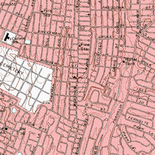 Topographic Map of Church of Saint Matthew, NY