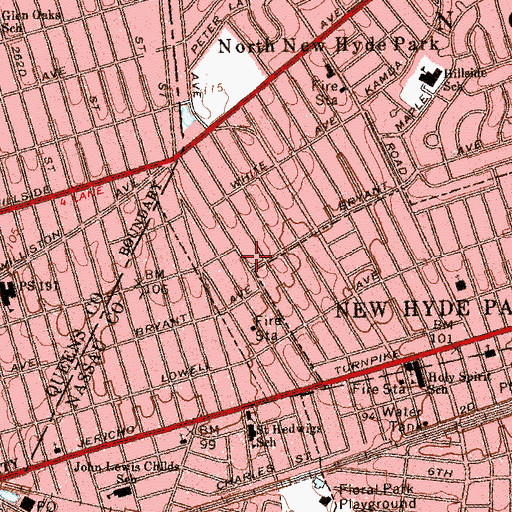 Topographic Map of Saint Gregorio's Malankara Church, NY