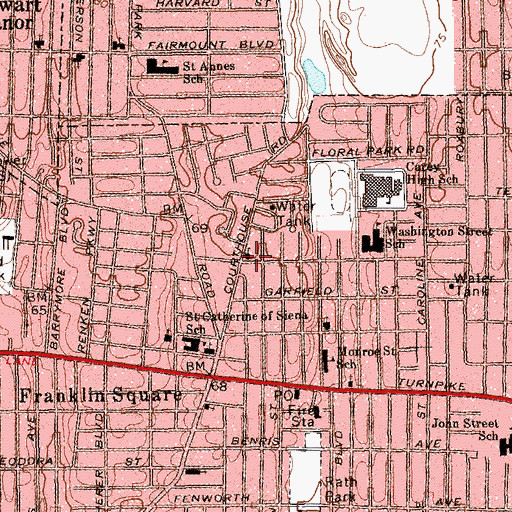Topographic Map of Bethel Assembly of God Church, NY