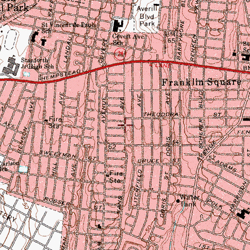 Topographic Map of Saint Basil Orthodox Church, NY
