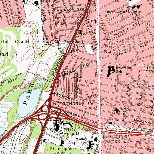 Topographic Map of Faith Apostolic Church, NY