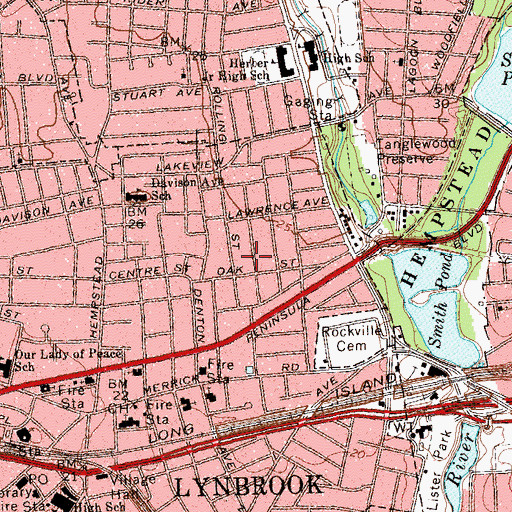 Topographic Map of New York Messianic Witness Church, NY