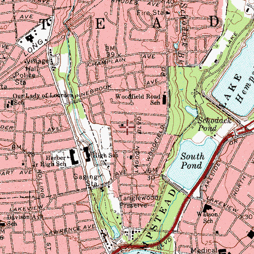 Topographic Map of Church of God In Christ Jesus, NY