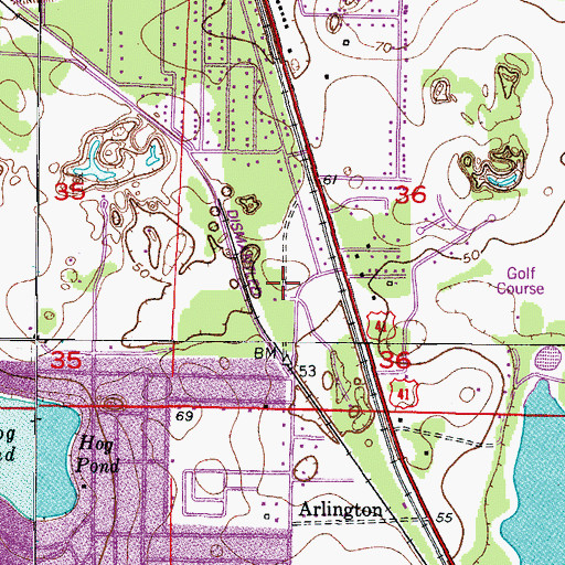 Topographic Map of Christ Way Fellowship, FL