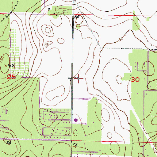 Topographic Map of Church of Christ, FL