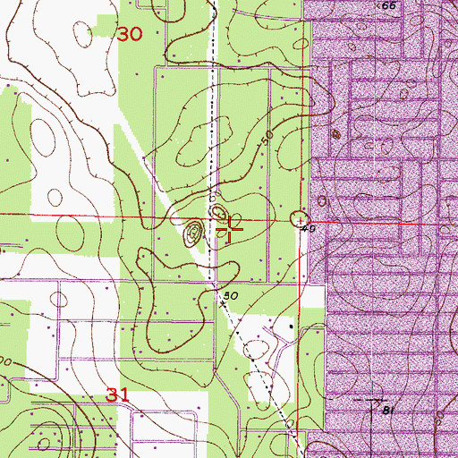 Topographic Map of Citrus County Sheriff Fire Rescue Station 8, FL