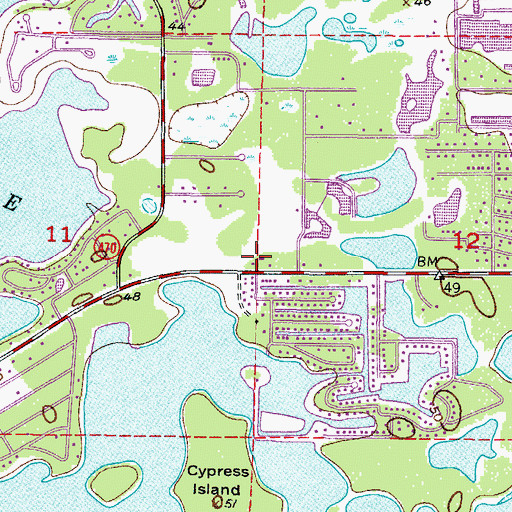 Topographic Map of Citrus County Fire Rescue Station 6, FL