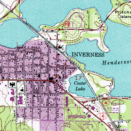 Topographic Map of The Greater Mount Carmel Baptist Church, FL