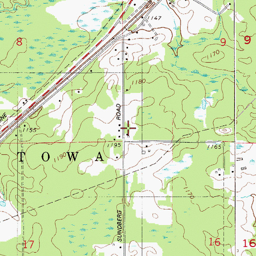 Topographic Map of Twentynine Pines Country Club, MN