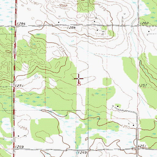 Topographic Map of Salo Post Office, MN