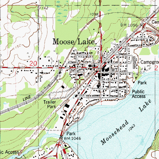 Topographic Map of Holy Angels Catholic Church, MN