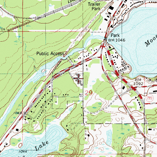 Topographic Map of Gateway Family Health Clinic, MN
