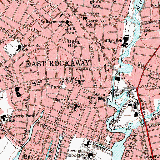 Topographic Map of Bethany Congregational Church, NY