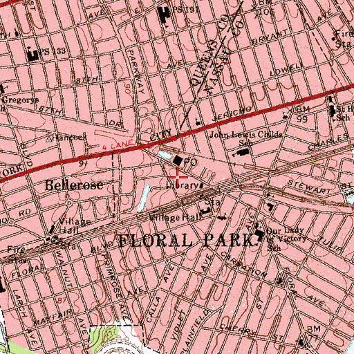 Topographic Map of Beginning Anew Christian Church, NY