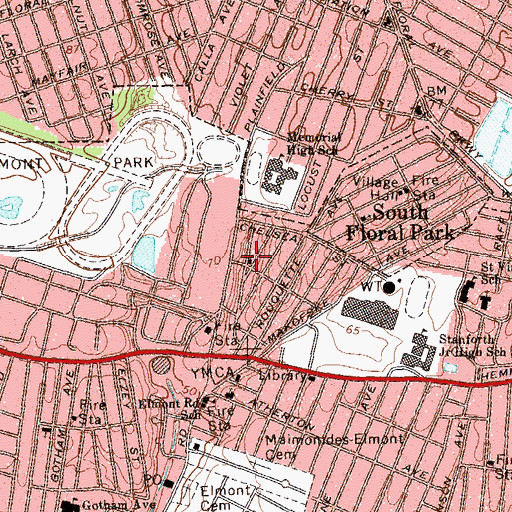 Topographic Map of Holiness Church of the Nazarene, NY