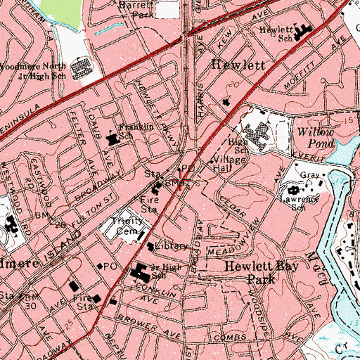 Topographic Map of Reconstructionist Congregation Church, NY