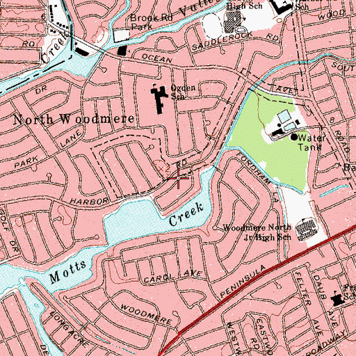 Topographic Map of Congregation Ohr Torah, NY