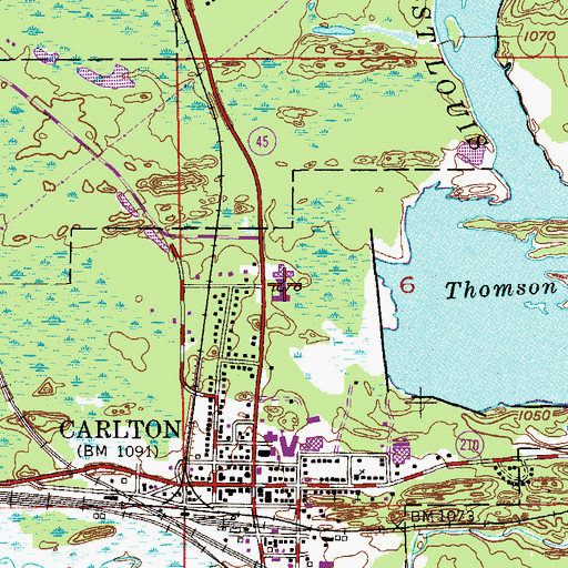 Topographic Map of Interfaith Care Center, MN