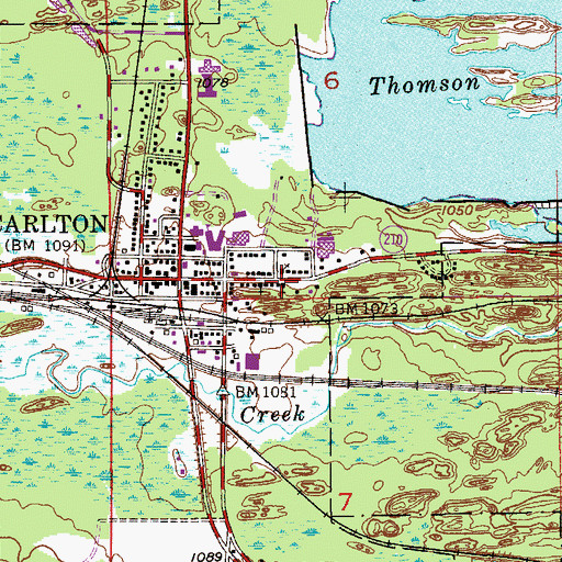 Topographic Map of J M Paine Presbyterian Church, MN