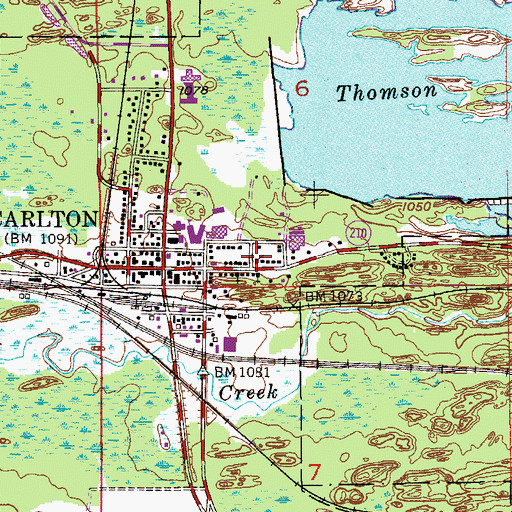 Topographic Map of Bethesda Evangelical Church, MN