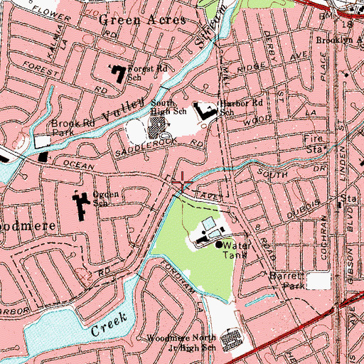 Topographic Map of B'nai Israel Jewish Association Center, NY