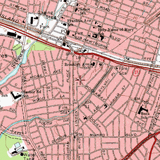 Topographic Map of Congregation Beth Sholom, NY
