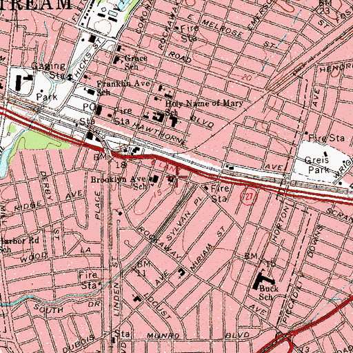 Topographic Map of Holy Trinity Episcopal Church, NY