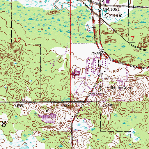 Topographic Map of South Terrace Elementary School, MN