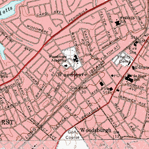 Topographic Map of Congregation Aish Kodesh, NY