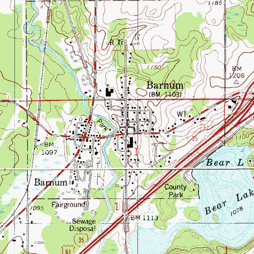 Topographic Map of Jehovah's Witnesses Congregation, MN