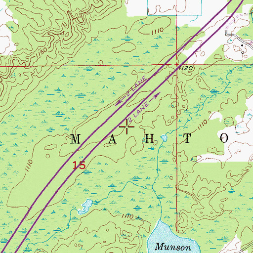 Topographic Map of Culkin North Bound Rest Area, MN
