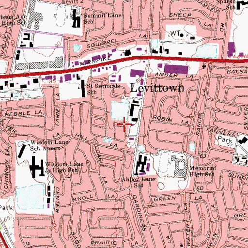 Topographic Map of No Greater Love Fellowship Church, NY